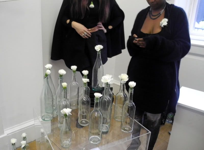 Husam el Odel presentation London Fashion Week 2011 White carnations