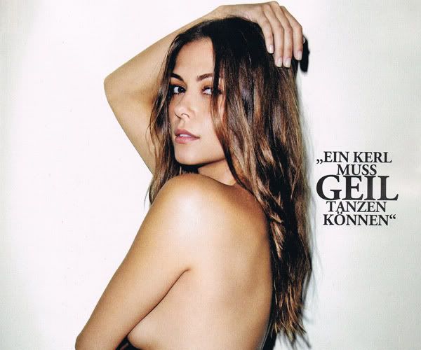 Here's Russian born actress Olga Fonda getting topless for a spread in FHM