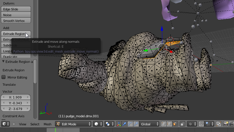 Extrude Region