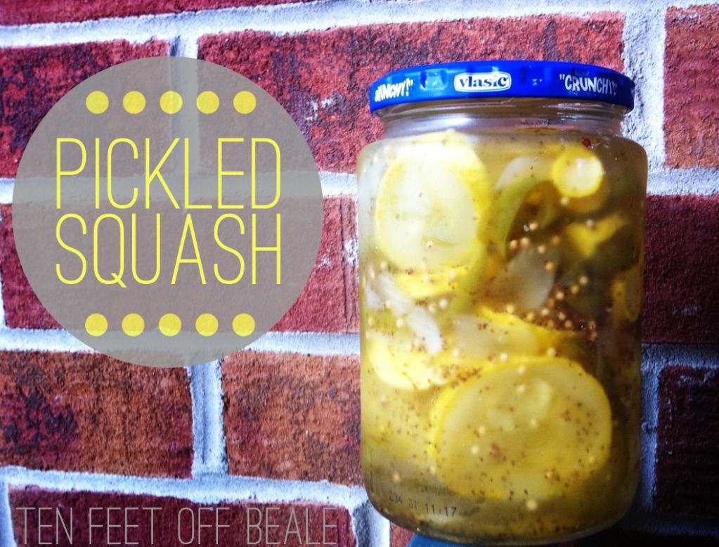 Pickled Squash - Ten Feet Off Beale