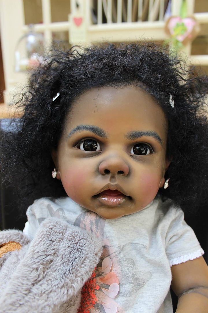 Reborn Big Baby Doll Toddler Aa Ethnic Black Tippi By Artist Katie