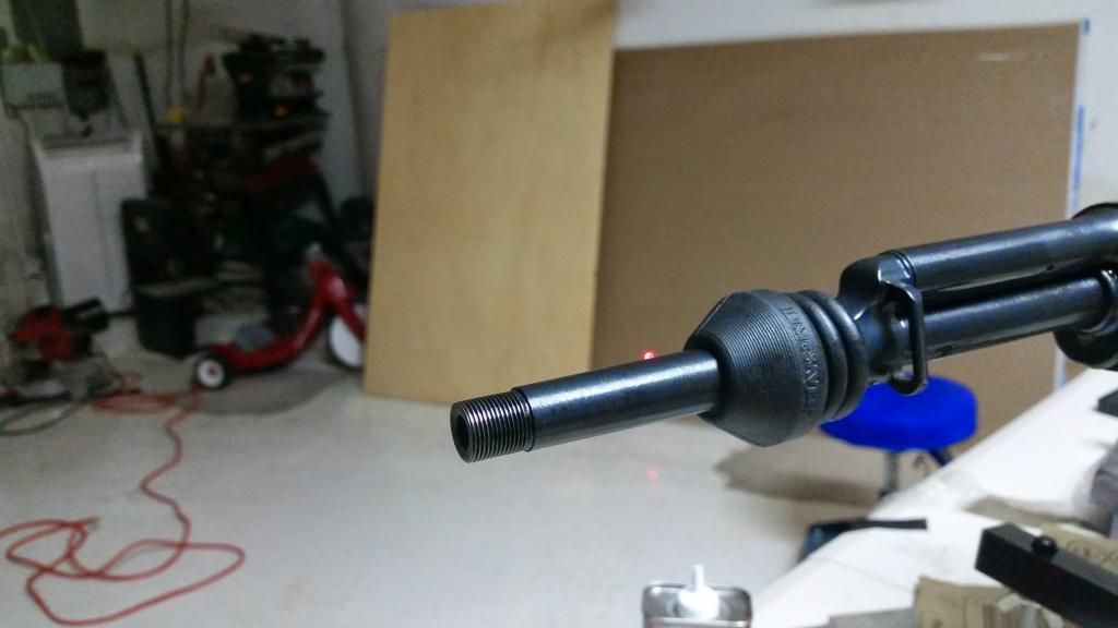 Threading a SKS barrel