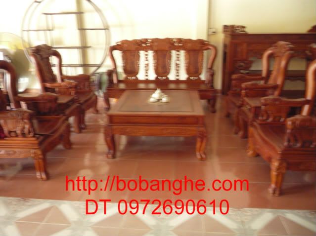 Bộ bàn ghế gỗ hương Minh Quốc Voi MSQV03