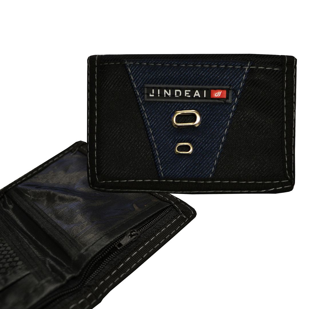 Mens Nylon Trifold Sports Velcro Wallet eBay