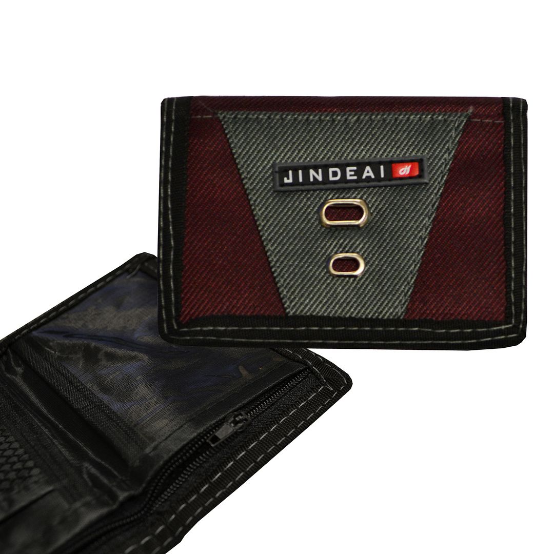 Mens Nylon Trifold Sports Velcro Wallet eBay
