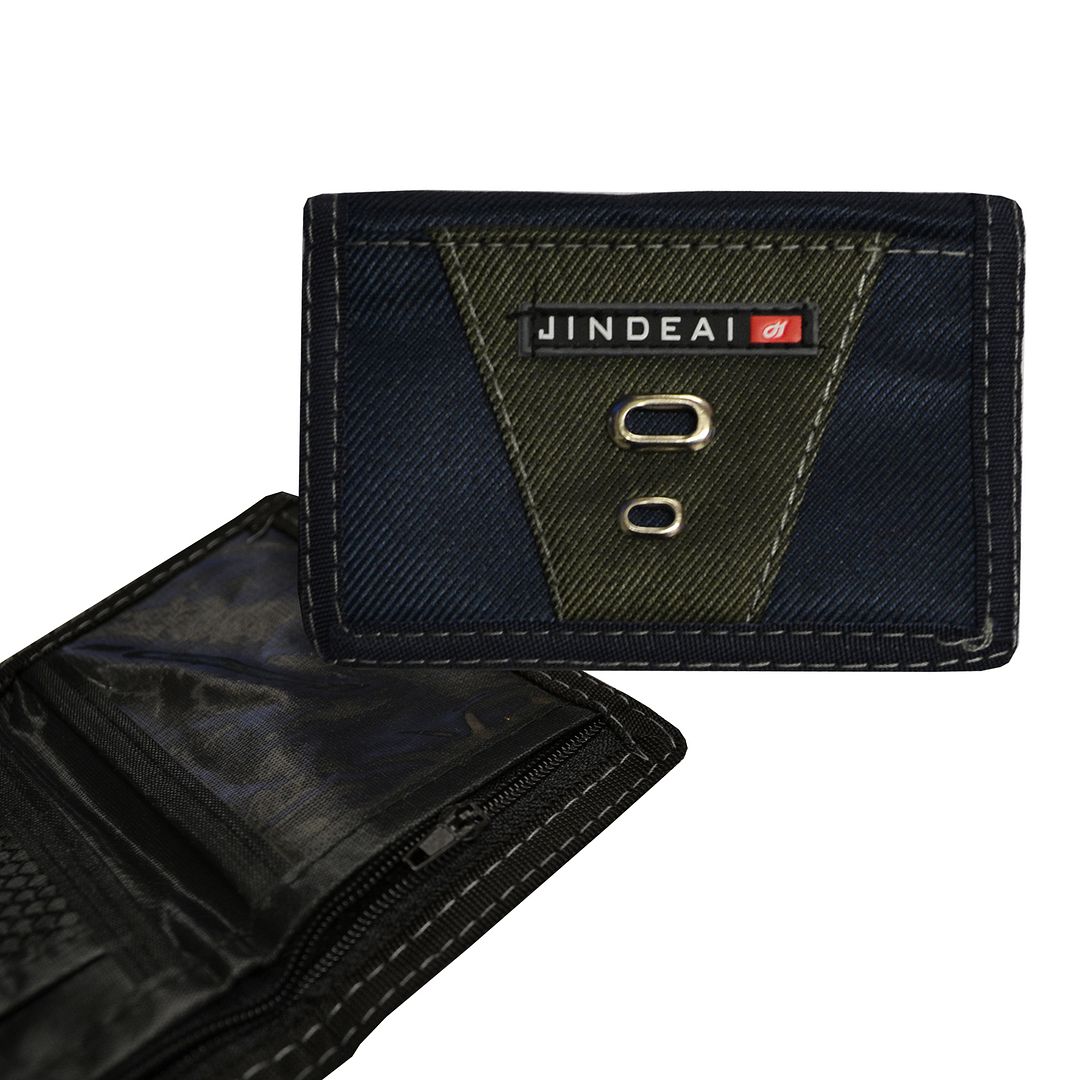 Mens Nylon Trifold Sports Velcro Wallet eBay