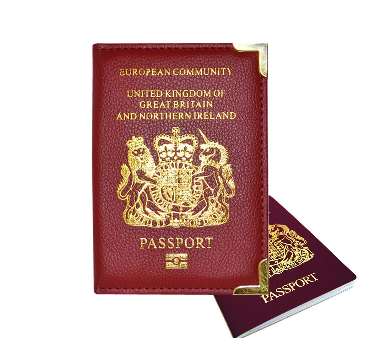 4 Colour PU Leather United Kingdom Passport Holder Wallet Protective