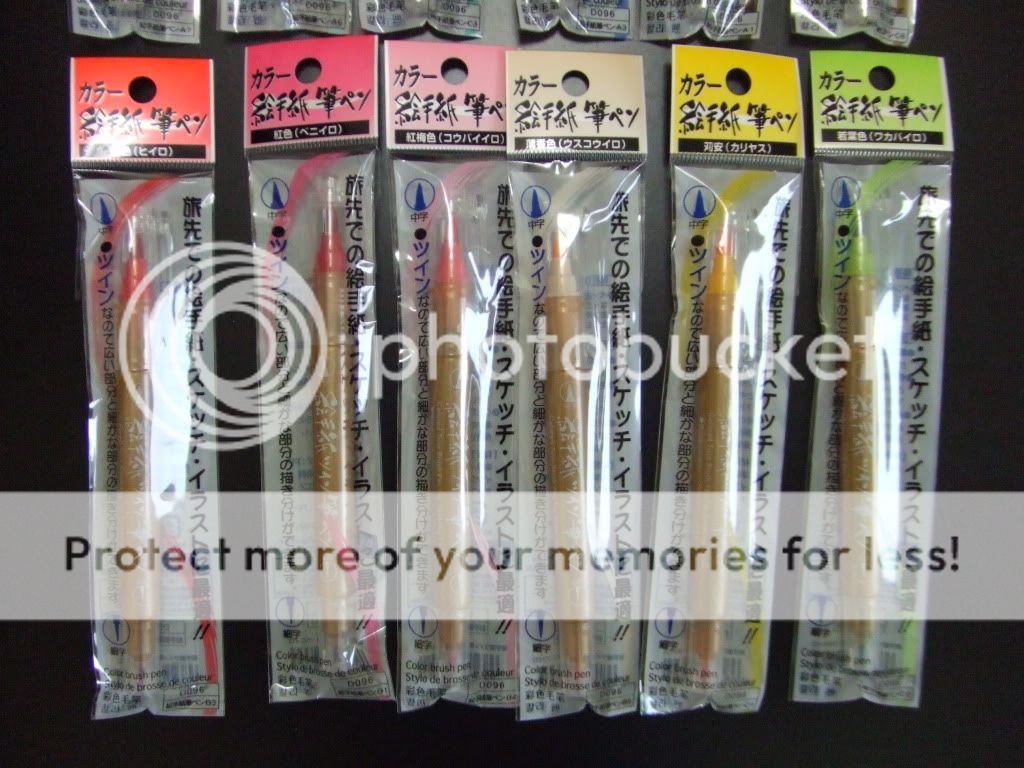   Pen Soft Pastel Colors Twin Painting Kanji Manga Japan 1/12  