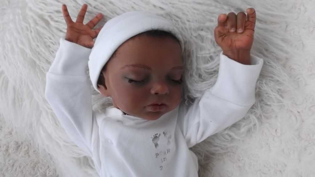   Reborn Baby Girl Ethnic Bi racial Doll Sculpt by Natali Blick  