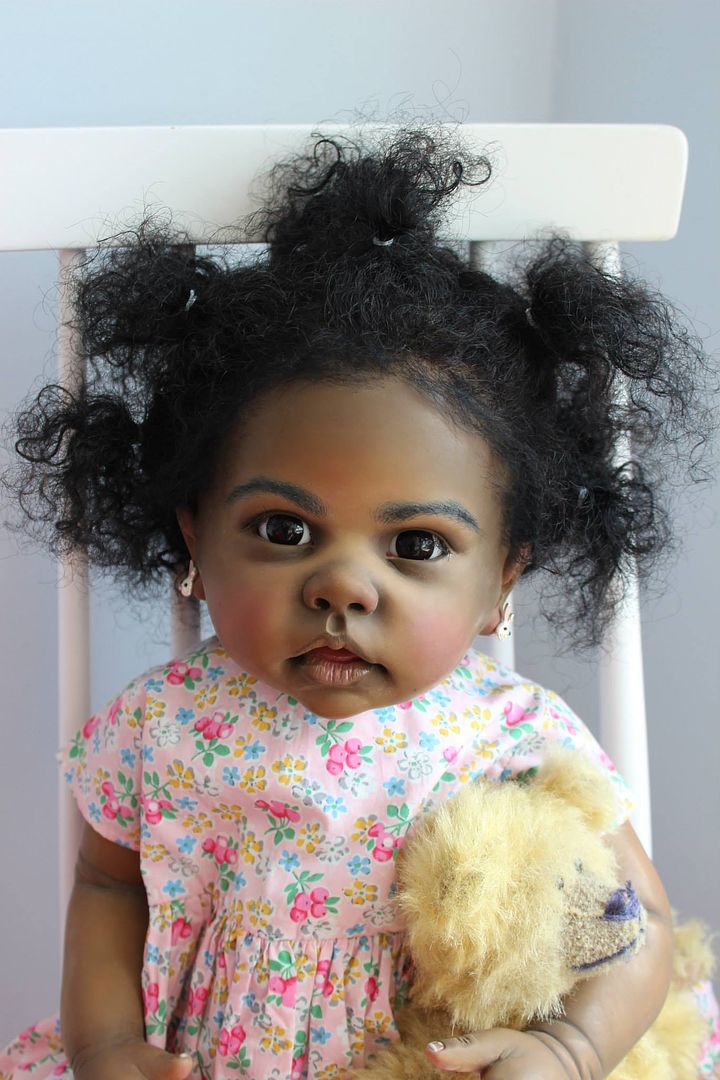 Reborn Big Baby Doll Toddler AA Ethnic Black Tippi By Artist Katie ...