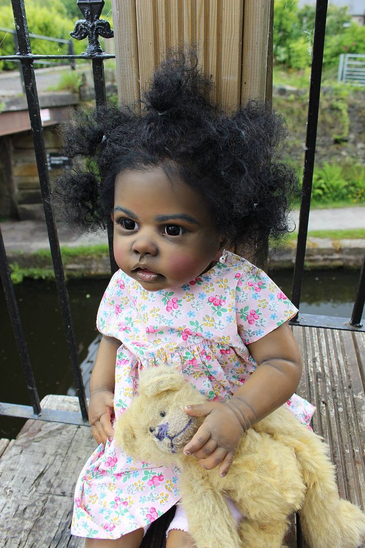 Reborn Big Baby Doll Toddler AA Ethnic Black Tippi By Artist Katie ...