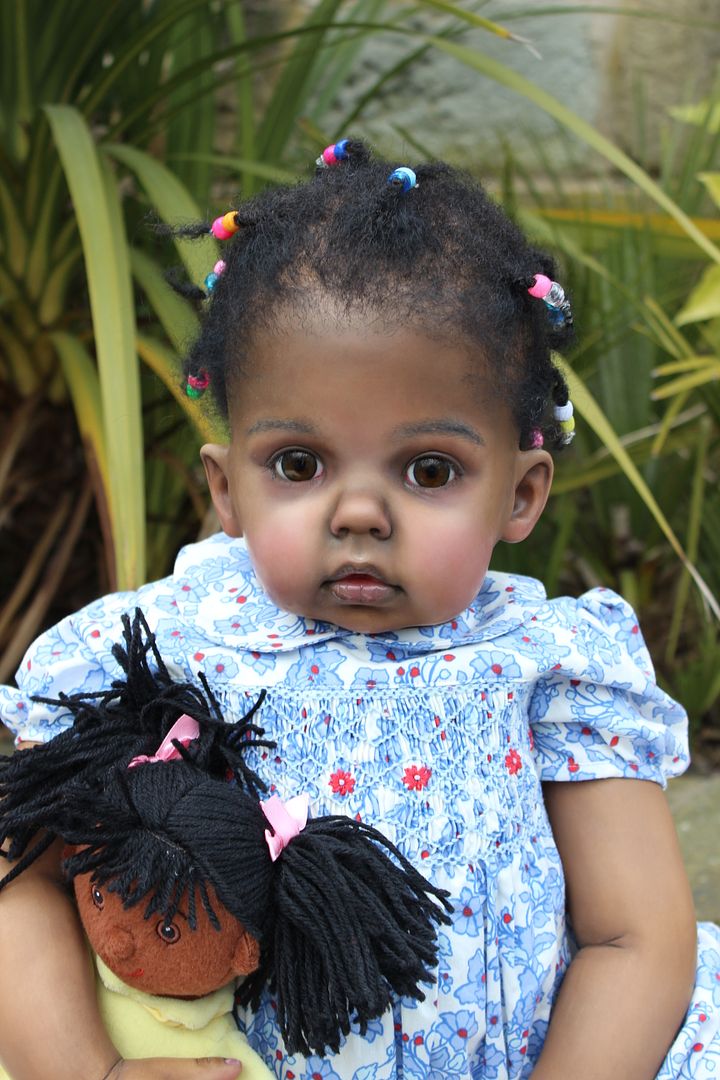Reborn AA Ethnic Black Toddler Doll By Katie Messou Sculpt Tibby by Donna Rubert eBay