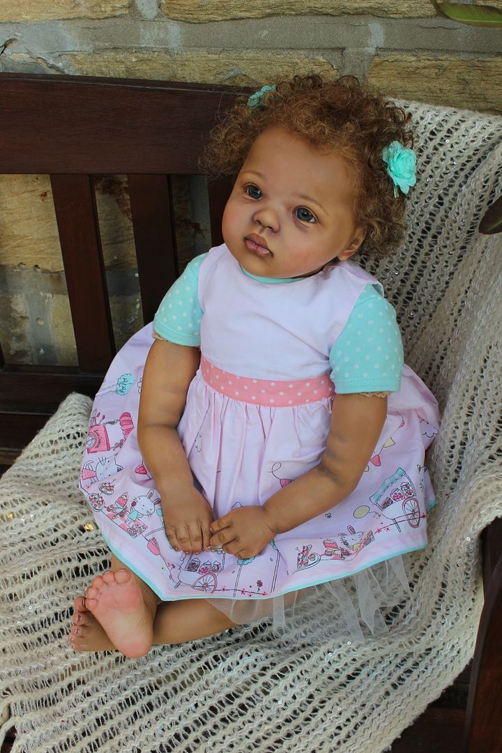 CUSTOM ORDER FOR Black AA Toddler Baby Reborn Girl Ethnic Biracial Doll ...